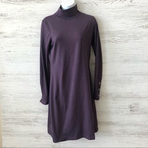 TITLE NINE Getaway Stretch Mock Turtleneck Dress